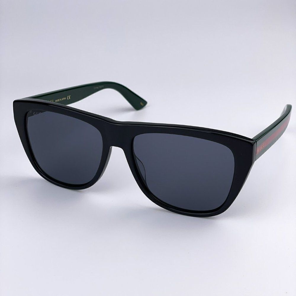 NEW GUCCI GG0926S 001 Black Green Gray Square Men Sunglasses - Picture 2 of 14